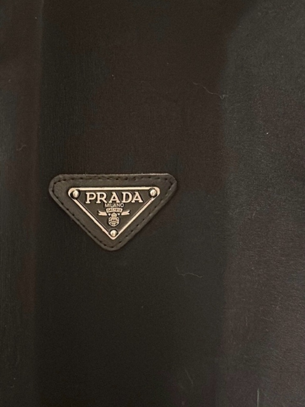 Prada Black Track Jacket with White Logo Tape - Picture 2 of 6
